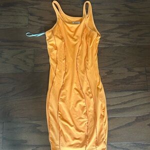 Princess Polly Vibrant Orange racer back mini Dress